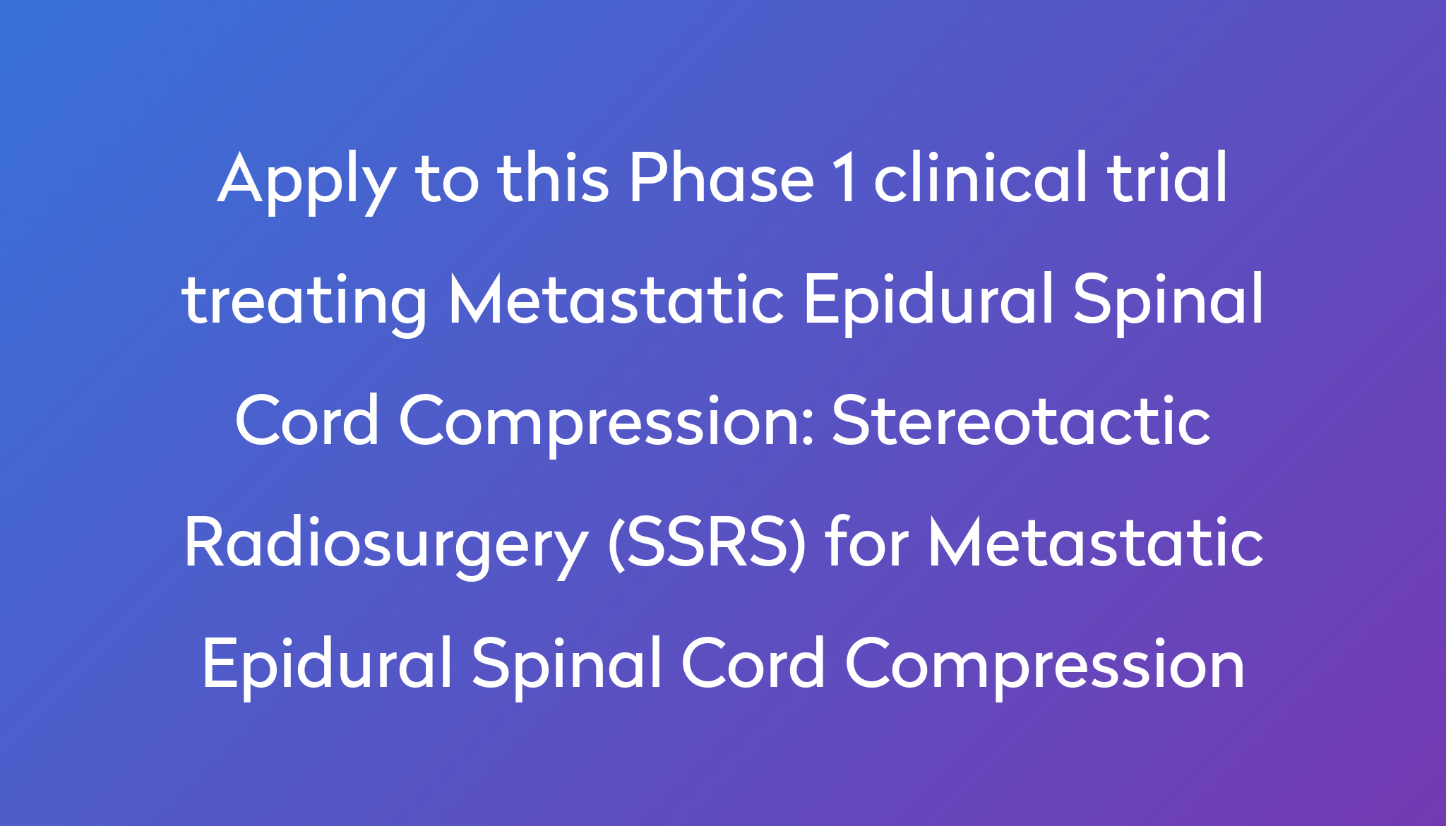 stereotactic-radiosurgery-ssrs-for-metastatic-epidural-spinal-cord